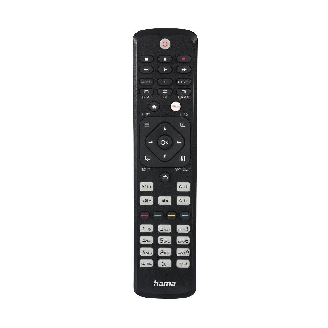 Hama 00221063 remote control IR Wireless TV Press buttons