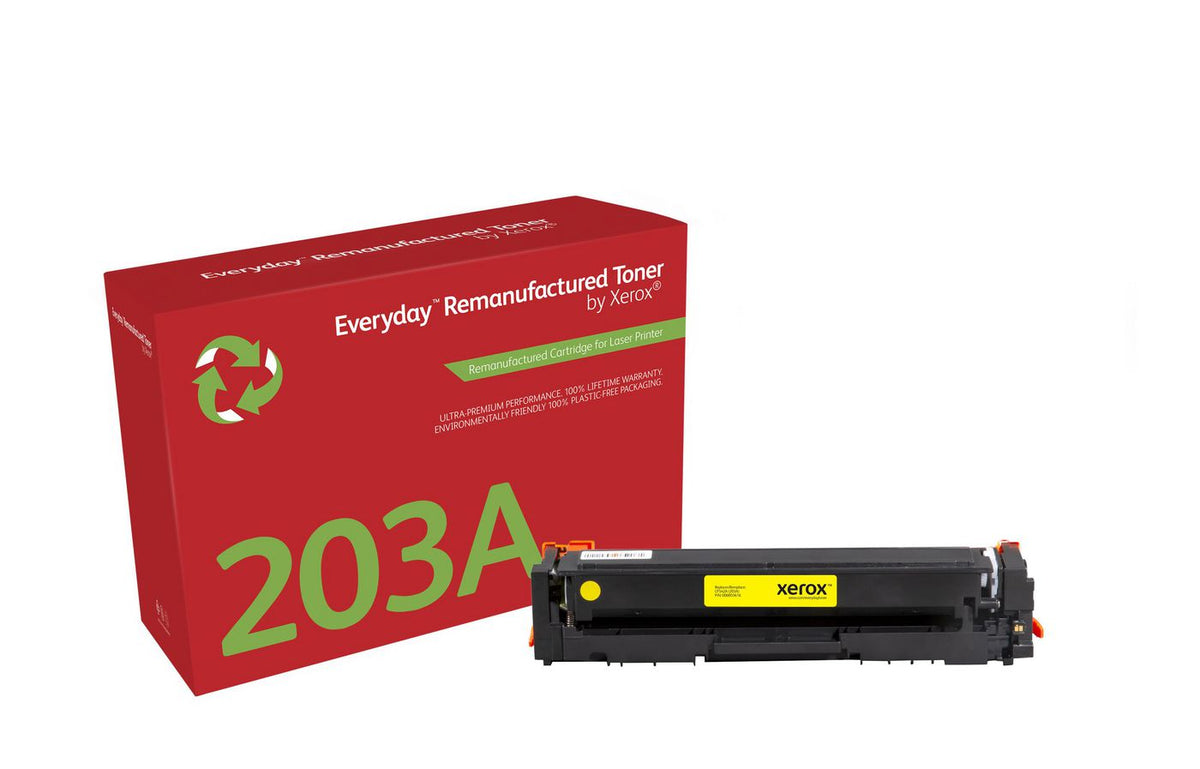 Xerox Ay Remanufactured Everyday Yellow Remanufactured Toner By Xerox Replaces Hp 203A (Cf542A), Standard Capacity