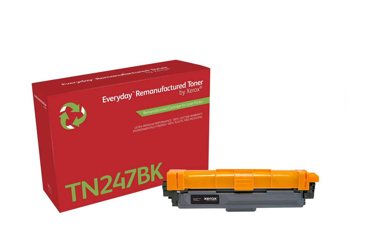 Xerox Ay Remanufactured Everyday Black Remanufactured Toner By Xerox Replaces Brother Tn247Bk, High Capacity