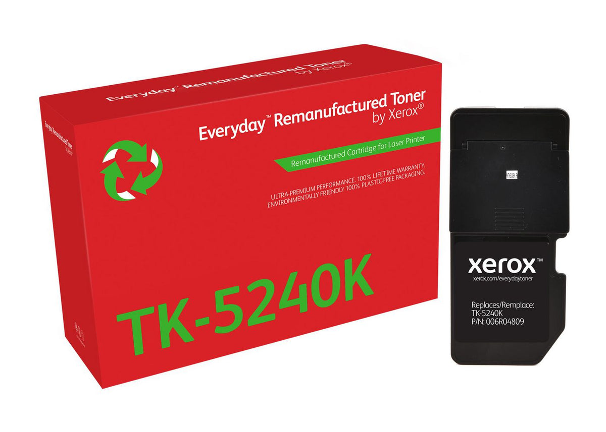 Xerox Ay Remanufactured Everyday Black Remanufactured Toner By Xerox Compatible With Kyocera Tk-5240K, Standard Capacity