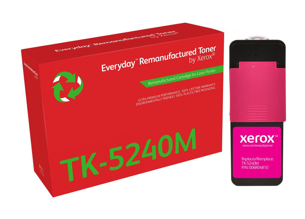 Xerox Ay Remanufactured Everyday Magenta Remanufactured Toner By Xerox Compatible With Kyocera Tk-5240M, Standard Capacity
