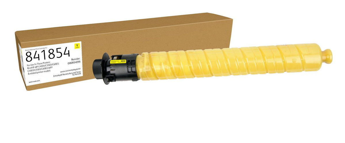 Xerox Ay Yellow Remanufactured Toner By Xerox Compatible With Ricoh 841854, Standard Capacity