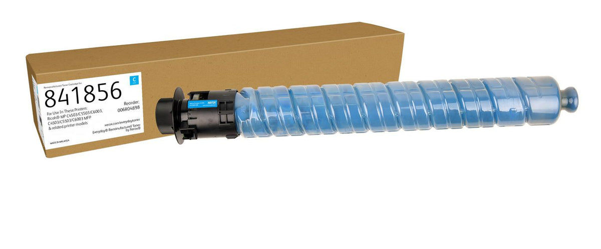 Xerox Cyan Remanufactured Toner By Xerox Compatible With Ricoh 841856, Standard Capacity