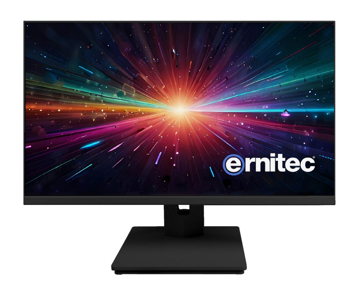 Ernitec 27" Surveillance monitor frameless for 24/7 Use - BLACK, 1080P Resolution 1 x HDMI 2.0, 1 x DP , 2 x Speakers