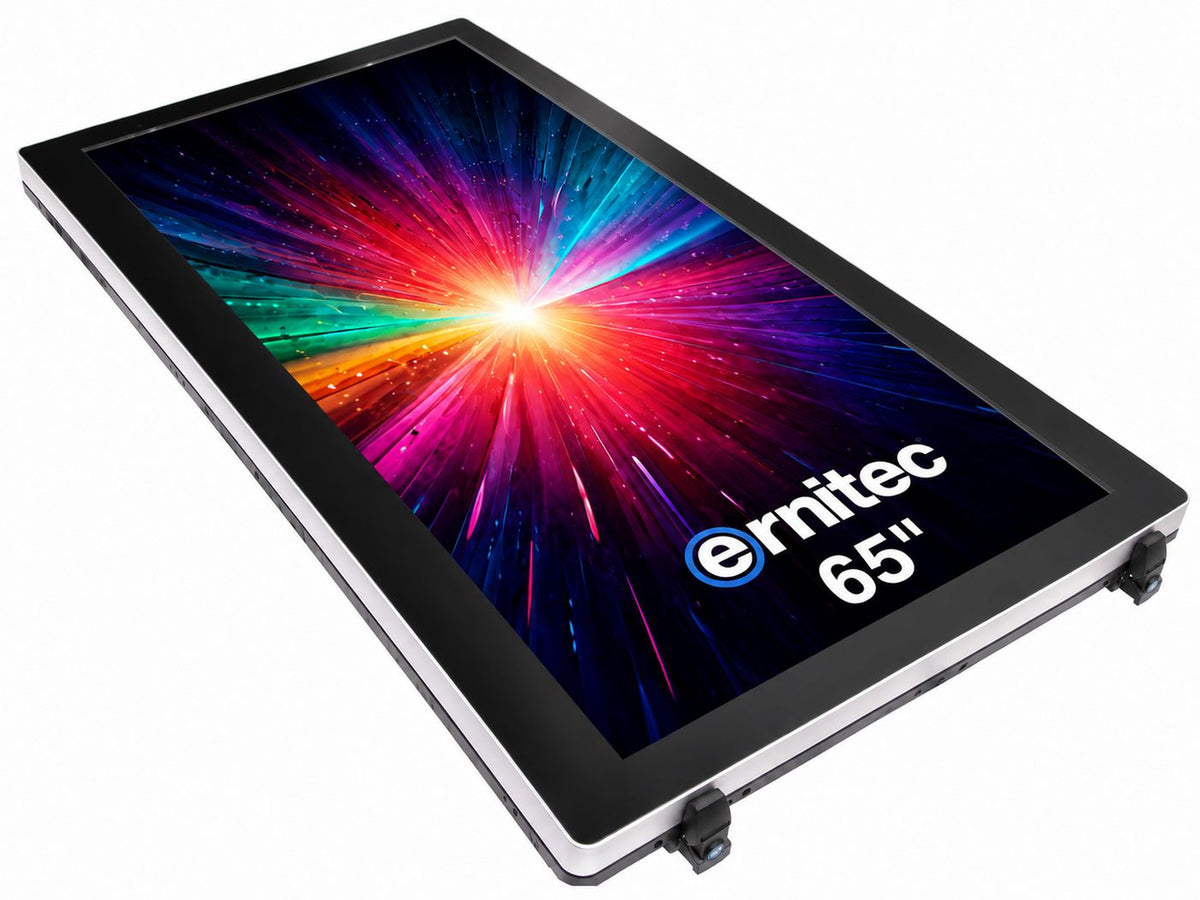 Ernitec 65" 24/7 4K UHD -Vandal & Waterproof - High Brightness 3000 NITS - Portrait Mode