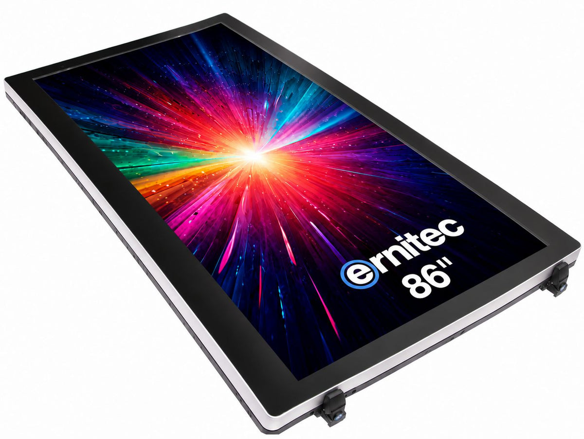Ernitec 86" 24/7 4K UHD -Vandal & Waterproof - High Brightness 3000 NITS - Portrait Mode