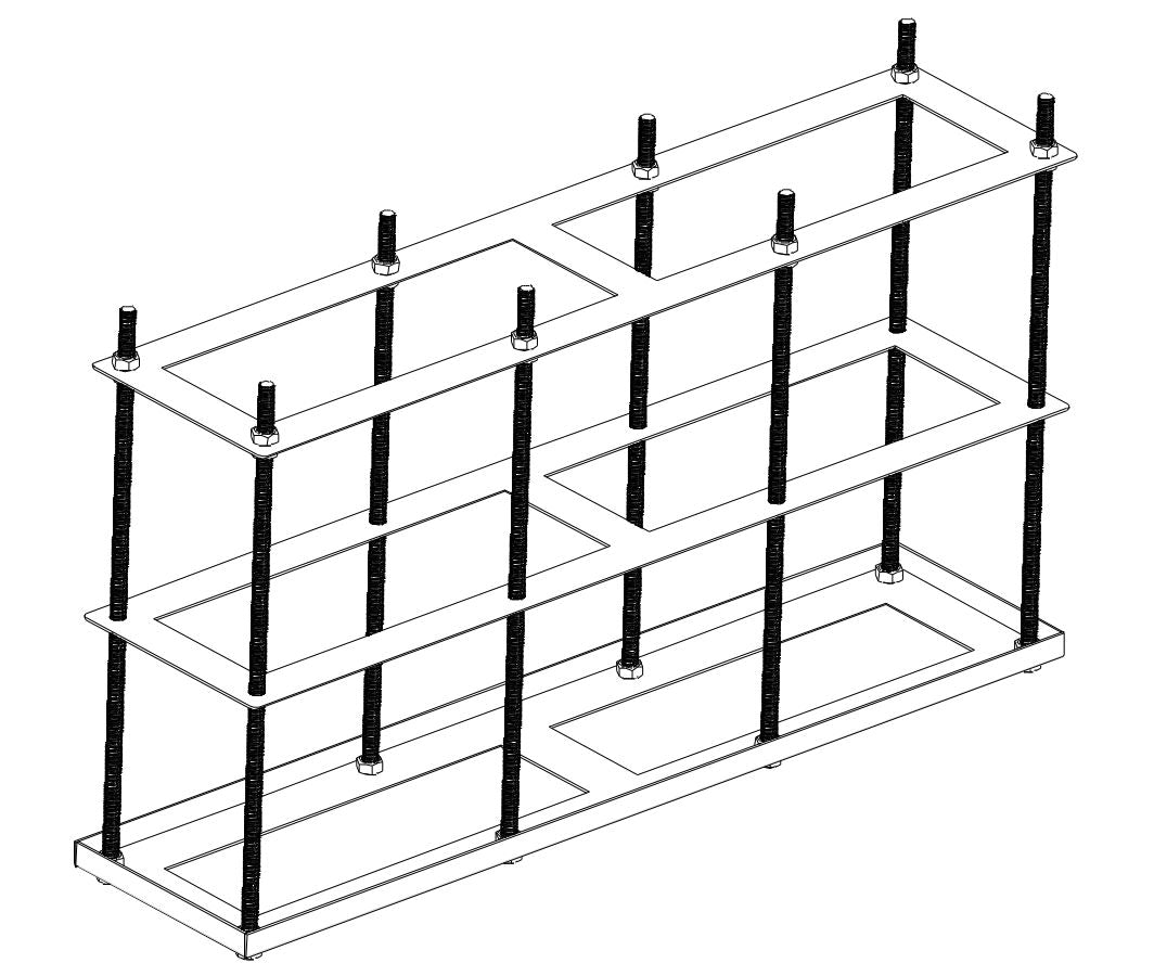 Ernitec Ground-Mount Bracket for Ernitec Outdoor Kiosk Monitor 55" - 86" Single-sided & Double-sided