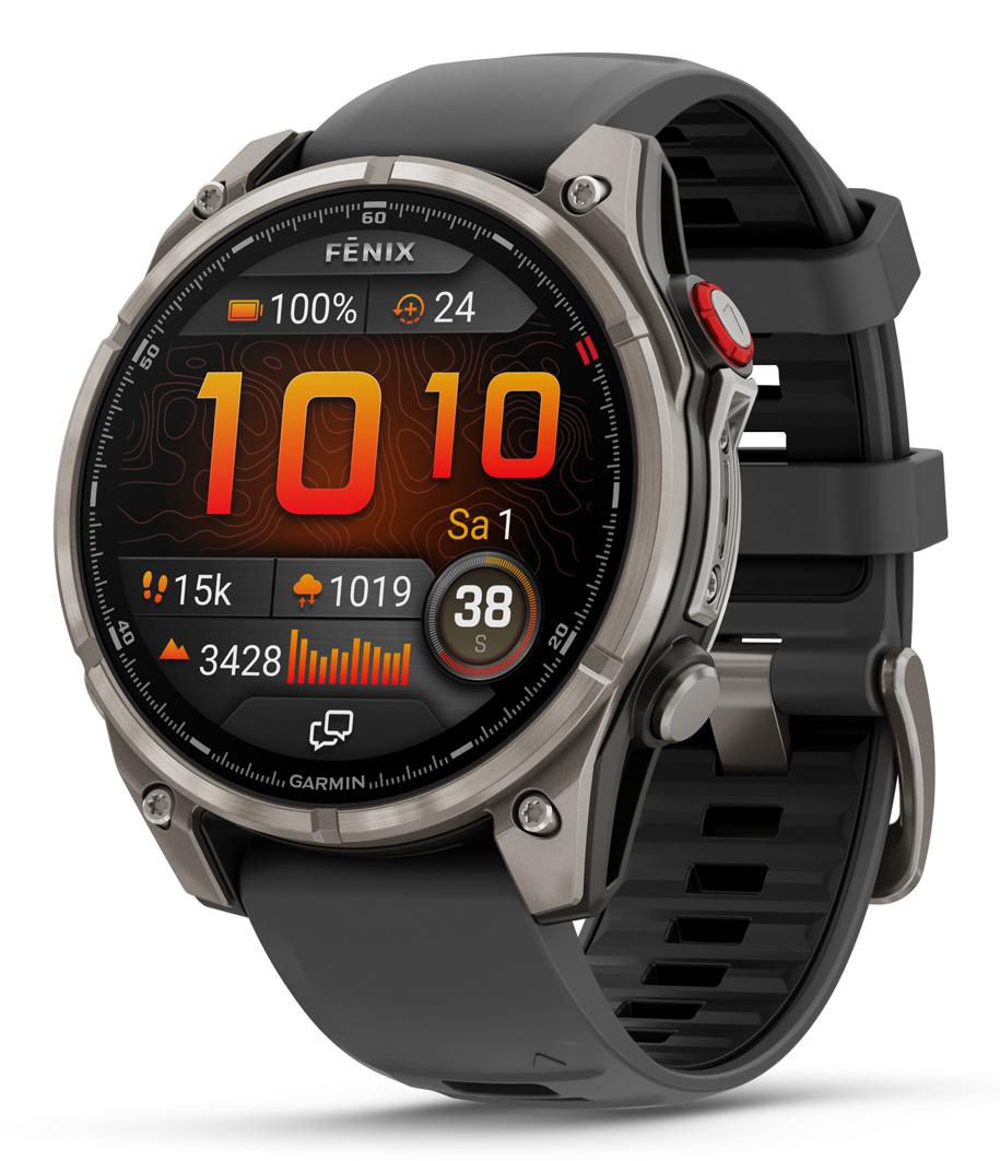 Garmin Fenix 8 Pro 3.56 Cm (1.4") Amoled 47 Mm Digital 454 X 454 Pixels Touchscreen Graphite, Titanium Wi-Fi Gps (Satellite)