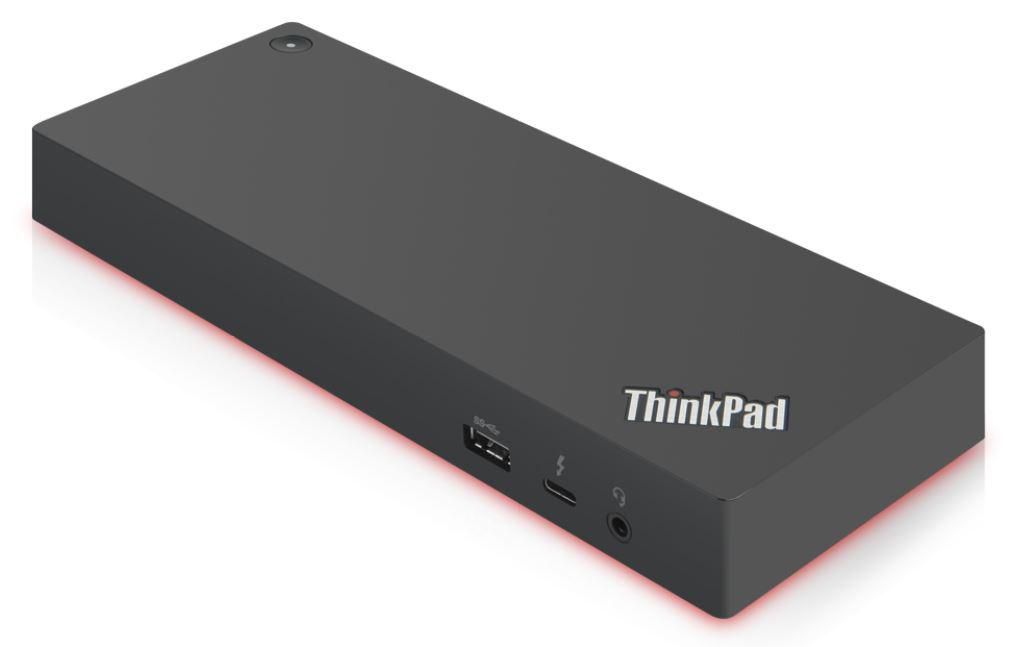 Lenovo Dock Gen 2, without AC adapter 03X7538, Wired, Thunderbolt 3, 3.5 mm, 10,100,1000 Mbit/s, Black