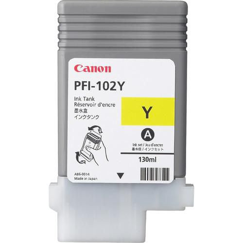 Canon Ink Yellow PFI-102Y PFI-102Y, Original, Pigment-based ink, Yellow, Canon, imagePROGRAF..., 130 ml
