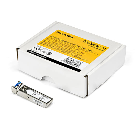StarTech.com Extreme Networks 10052 Compatible SFP Module - 1000BASE-LX - 1GbE Single Mode Fiber SMF Optic Transceiver - 1GE Gigabit Ethernet SFP - LC 10km - 1310nm - DDM