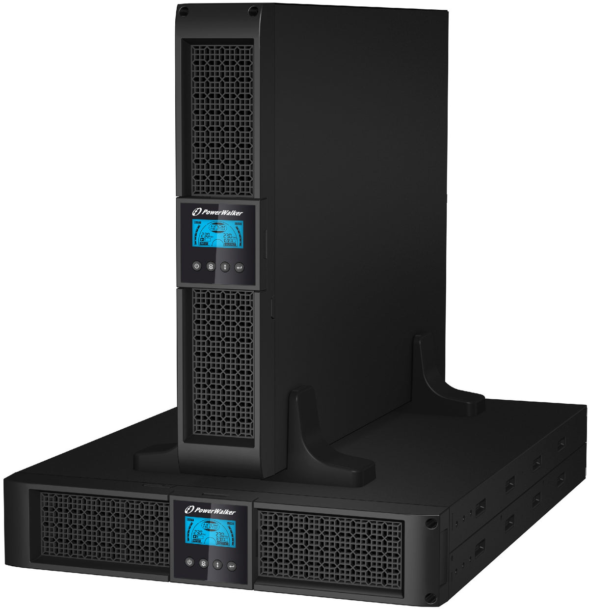 PowerWalker VI 3000RT LCD uninterruptible power supply (UPS) 3 kVA 2700 W 9 AC outlet(s)