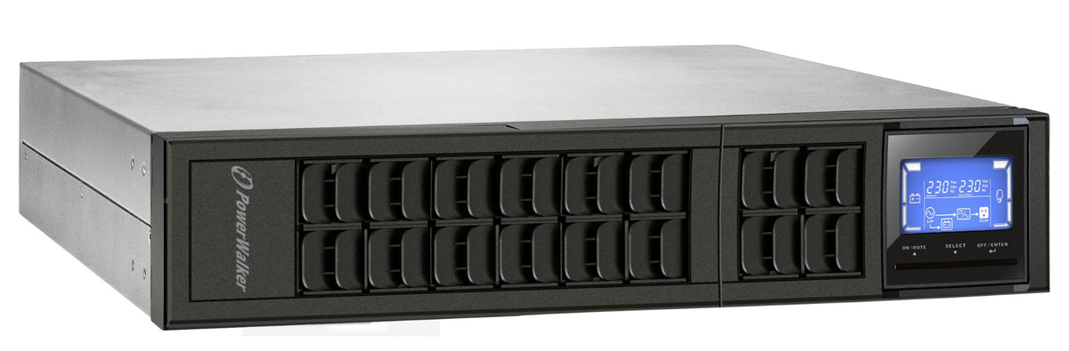 PowerWalker VFI 2000CRM LCD uninterruptible power supply (UPS) Double-conversion (Online) 2 kVA 1600 W 4 AC outlet(s)