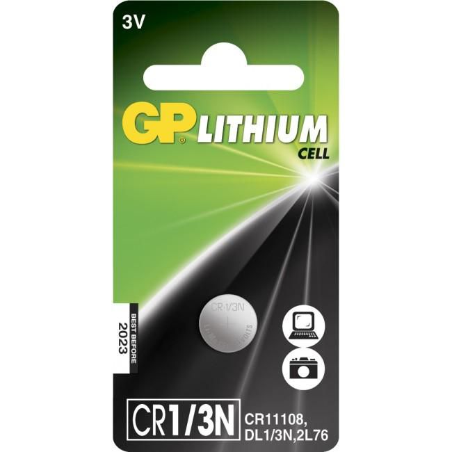 GP LITHIUM BUTTON CELL CR1/3N Lithium Cell CR1/3N, Single-use battery, CR11108, Lithium, 3 V, 1 pc(s)