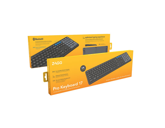 ZAGG Pro Keyboard 17" Full Size Charcoal UK
