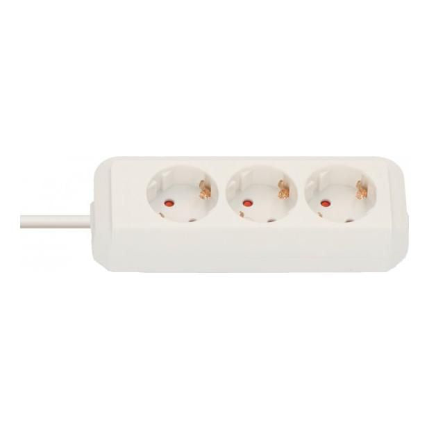 Brennenstuhl Eco-Line power extension 5 m 3 AC outlet(s) White Extension Socket, 3-way, White, 5m, H05VV-F 3G1,5
