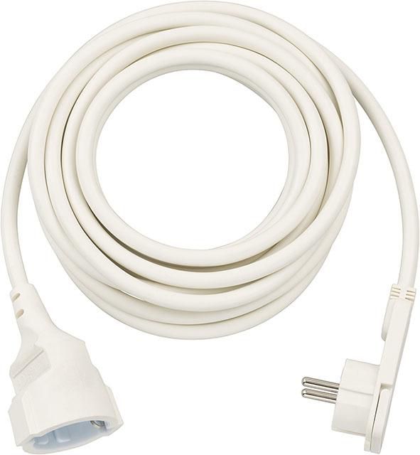Brennenstuhl Power cable White 5 m Brennenstuhl Verlängerungskabel Kunststoff 5m Winkel-Flachs