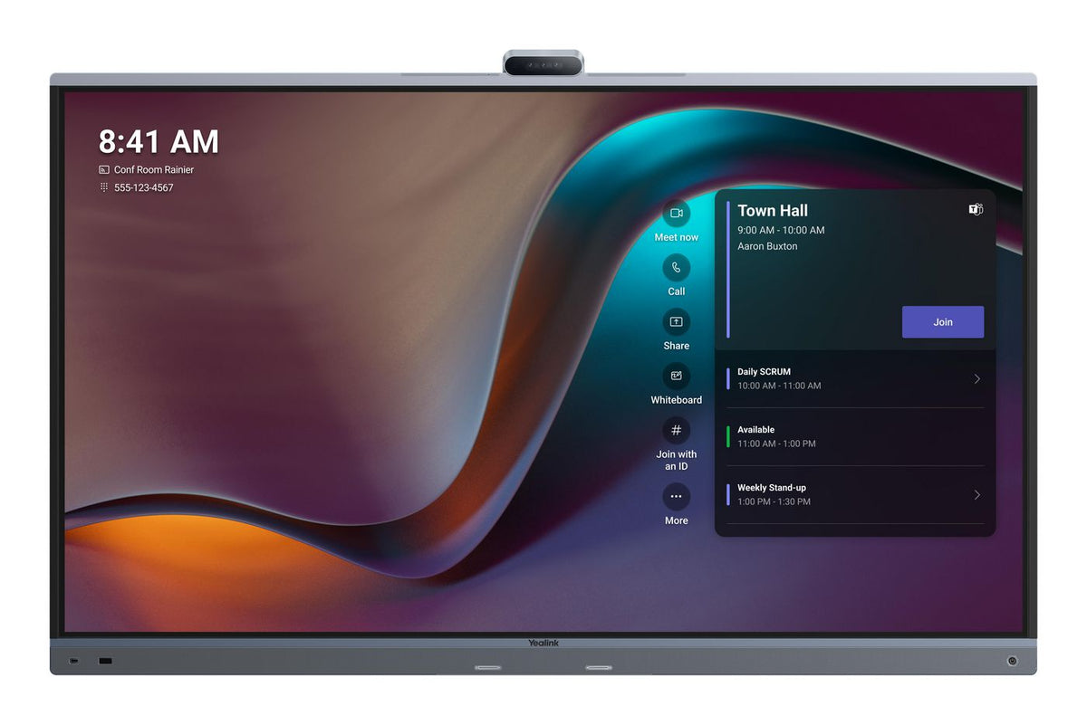 Yealink MeetingBoard 75 Pro/MB75Pro-A02, 190.5 cm (75"), 3840 x 2160 pixels, LCD, 60 Hz, 178°, 400 cd/m²
