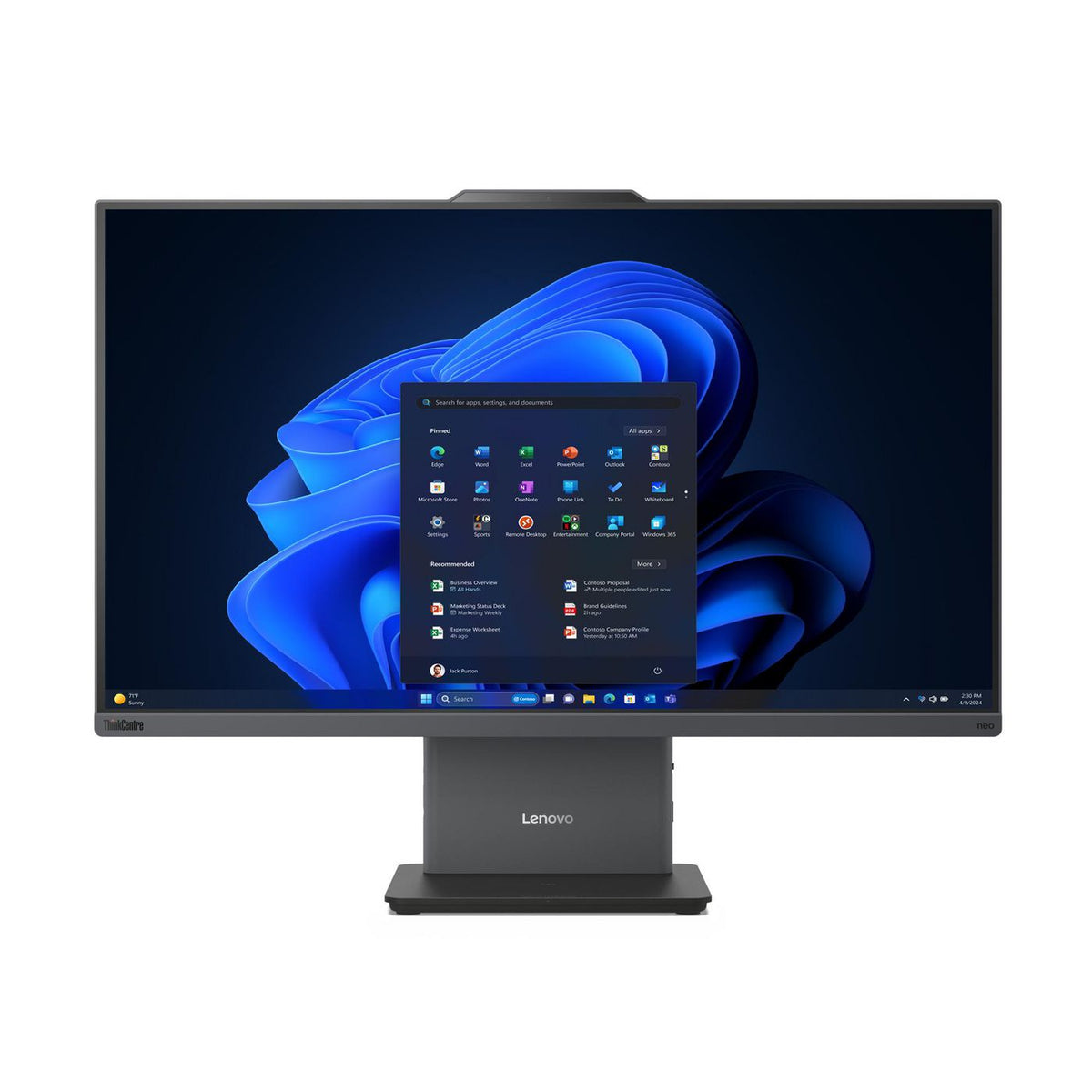 Lenovo Thinkcentre Neo 50A 27 Gen 5 Intel Core I5 I5-13420H 68.6 Cm (27") 1920 X 1080 Pixels All-In-One Pc 16 Gb Ddr5-Sdram 512 Gb Ssd Wi-Fi 6