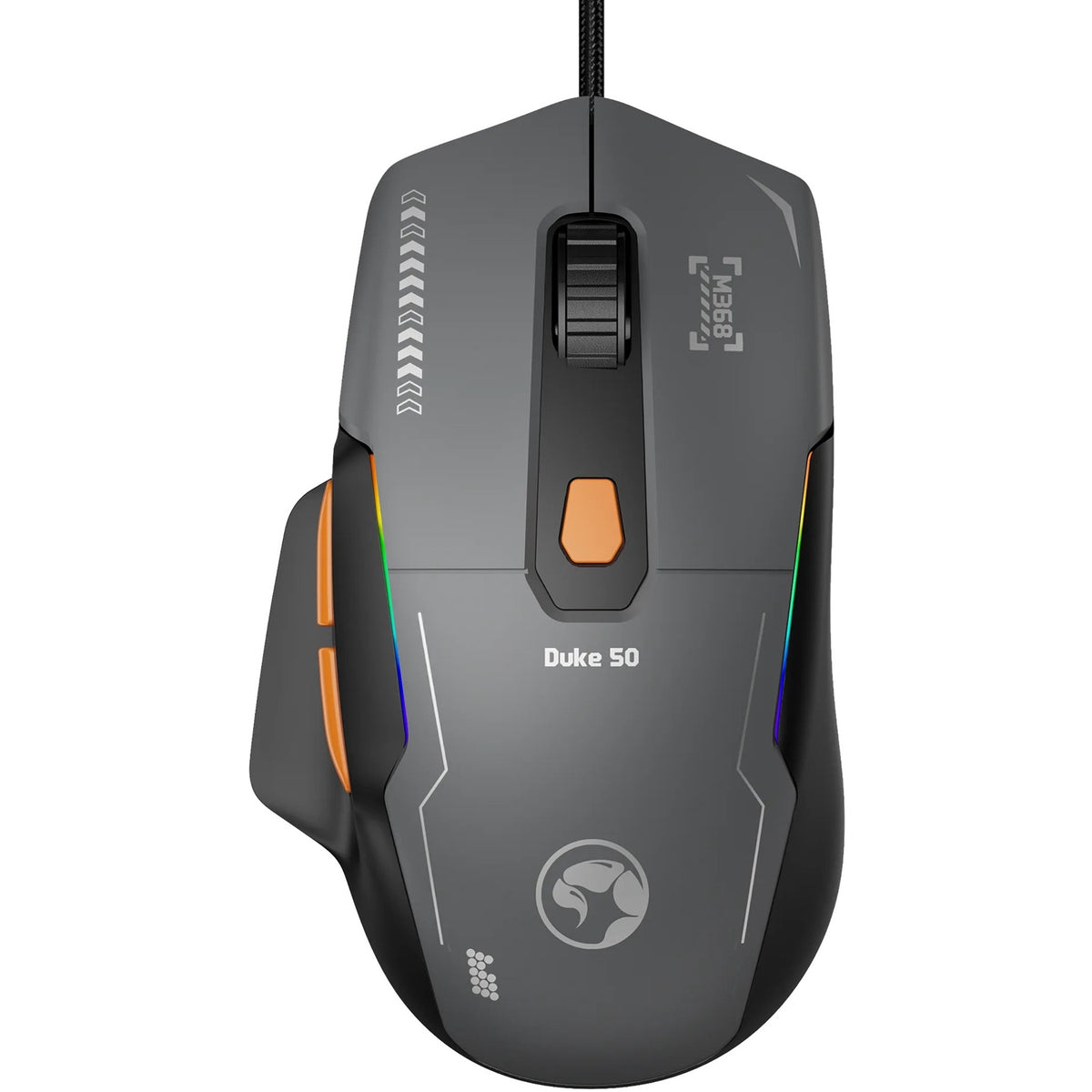 Marvo Duke 50 M368 Wired Gaming , 6 DPI levels (800 - 12800), 1000Hz Polling Rate, 13 Mode RGB Backlighting, 68g mouse