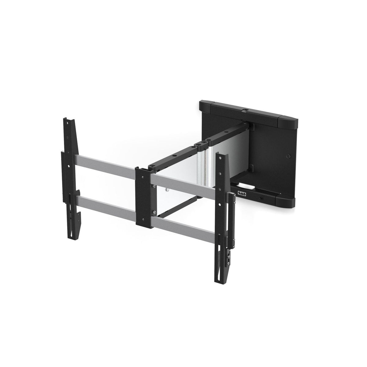 SMS Icon 3D Large, Wall Bracket, Display Size Max. 80", Max. 40kg, VESA 100x200 - 600x400, Swivel: -90°/+-90°, Tilt: +7°/-2°, Alu/Black