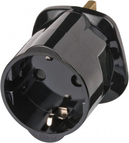 Brennenstuhl Travel Adapter earthed/GB power adapter/inverter Black Travel Adapter earthed/GB