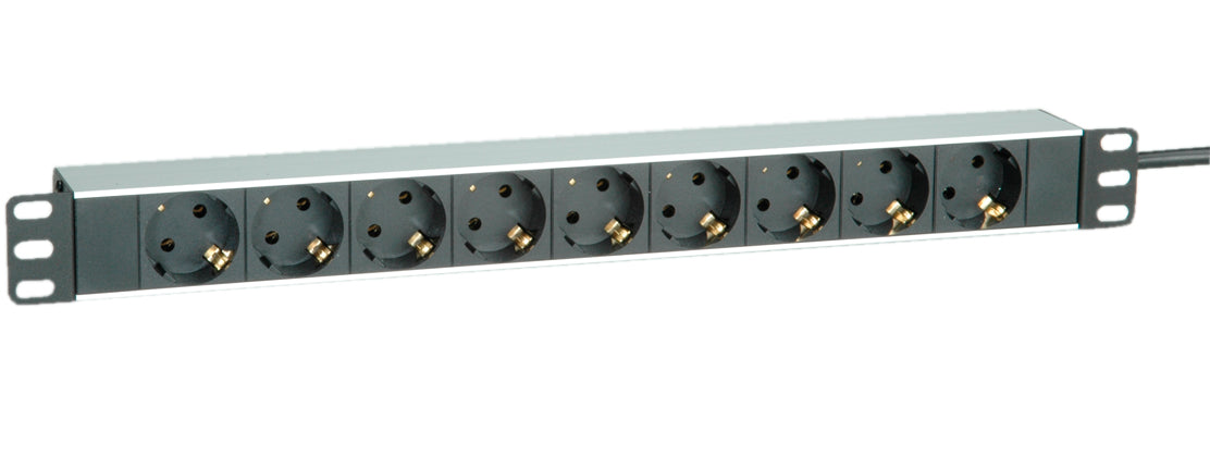 ROLINE 19.07.1620 power distribution unit (PDU) 9 AC outlet(s) Black, White