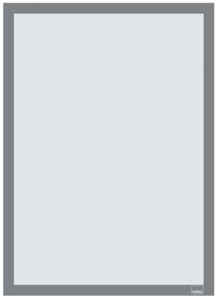 Nobo Self-adhesive Magnetic Poster Frame A3, Silver