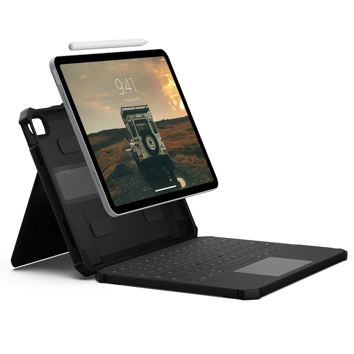 Urban Armor Gear Rugged USB-C Keyboard iPad 11" (A16)(11th Gen, 2025) Folio Case