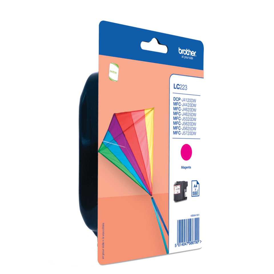 Brother LC-223M Ink cartridge magenta, 550 pages ISO/IEC 24711 5.9ml for Brother DCP-J 562/MFC-J 4420/MFC-J 5320