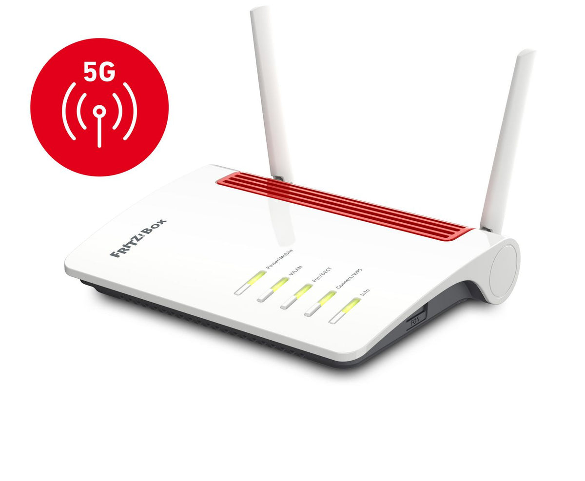 AVM Fritz!Box 6850 5G Wireless Router Gigabit Ethernet Dual-Band (2.4 Ghz / 5 Ghz) White