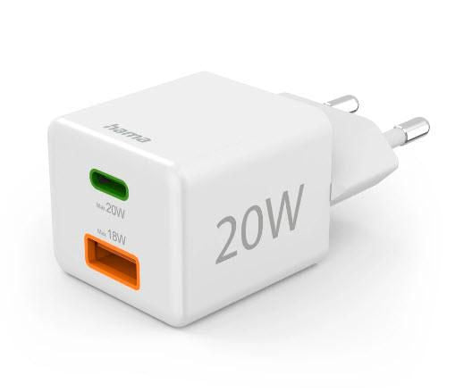 Hama 1 Mobile Device Charger Headset, Power Bank, Smartphone, Tablet White Ac Fast Charging Indoor