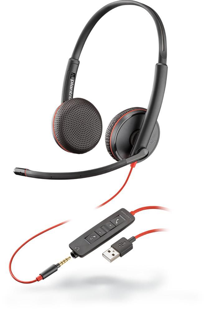 Poly re C3225 Headset Head-band Black re C3225, Headset, Head-band, Office/Call center, Black, Binaural, Volume +,Volume -