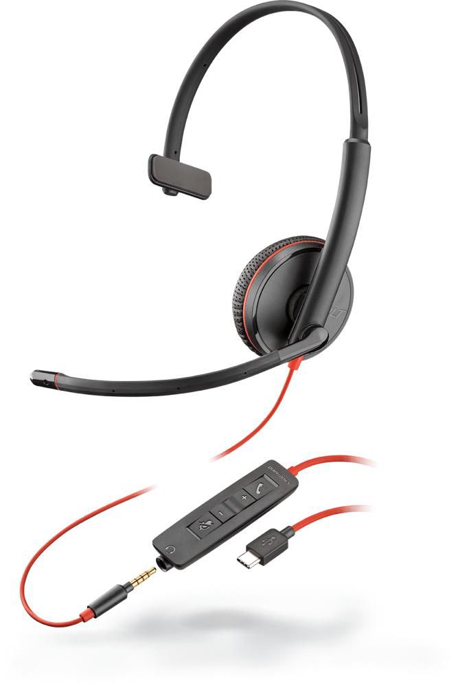 Poly re C3215 Headset Head-band Black re C3215, Headset, Head-band, Office/Call center, Black, Monaural, Volume +,Volume -