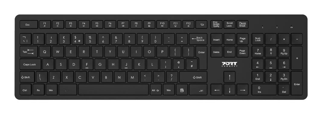 Port Designs PORT Connect - PACK KEYBOARD + MOUSE MEDIUM- WIRELESS UK