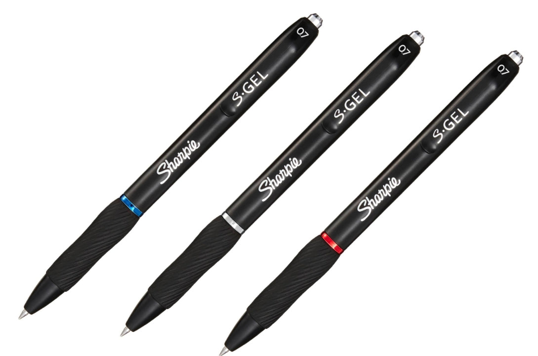 Sharpie S-Gel Retractable gel pen Black, Blue, Red 3 pc(s)
