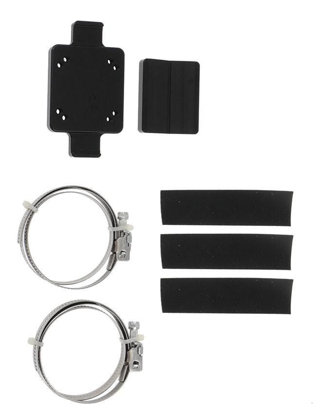 Brodit Pipe Mount with mounting plate Pipe mount 1"-5", fits diameter 25,4-127 mm. Dual AMPS holes. 216115, 184 g, 50 mm, 16 mm, 89 mm