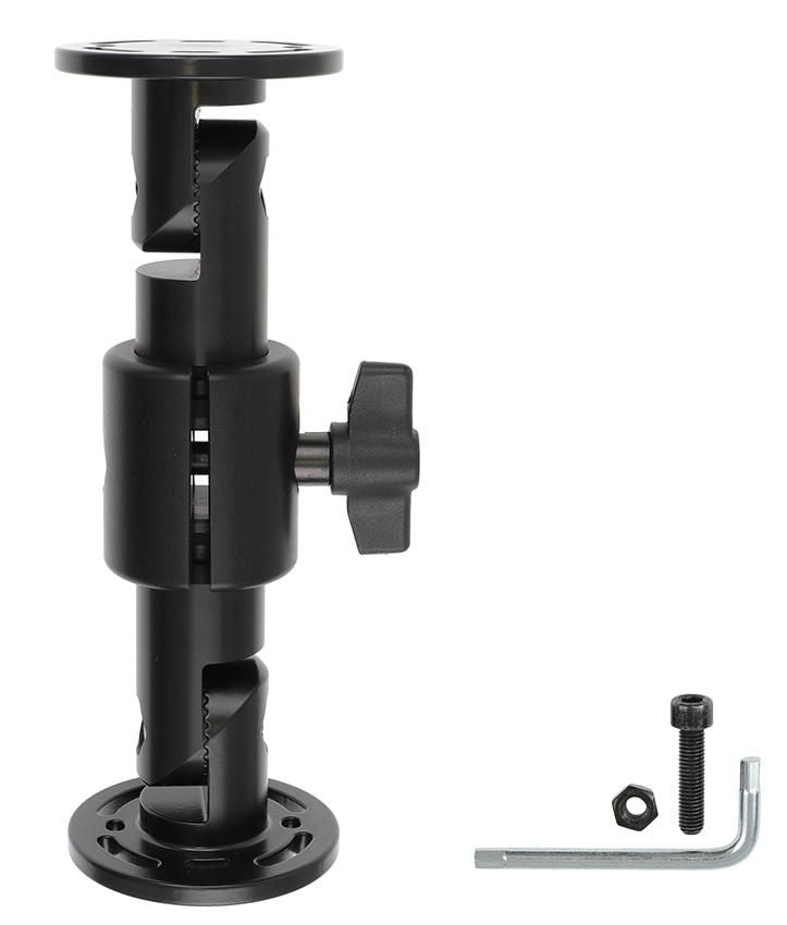Brodit Pedestal Mount with wingnut Pedestal mount 7,5" rotatable, small teeth. Total length: 188 mm. Round 216160, 540 g, 80 mm, 80