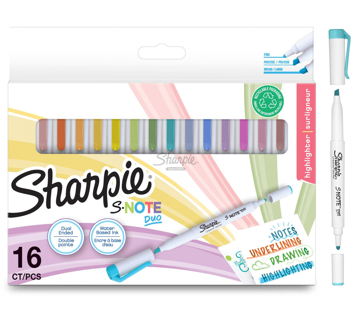 Sharpie 2182115 marker 16 pc(s) Blue, Brown, Green, Orange, Pink, Purple, Yellow