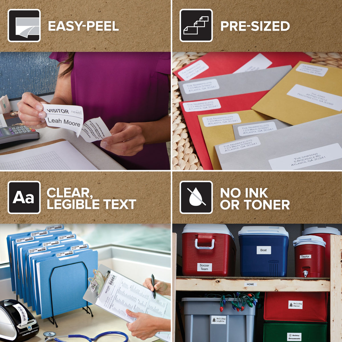 DYMO Authentic LabelWriter Small Name Badge Labels | 41 mm x 89 mm | Self-Adhesive | 12 Rolls of 300 Easy-Peel Labels (3,600 Count) | for LabelWriter Label Makers | Made in Europe