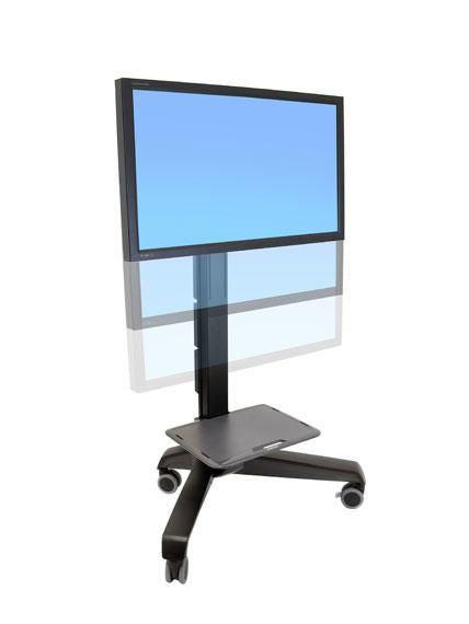 Ergotron Neo-Flex Neo-Flex Mobile MediaCenter UHD, Multimedia cart, Black, Flat panel, 54.5 kg, 127 cm (50"), 177.8 cm (70")