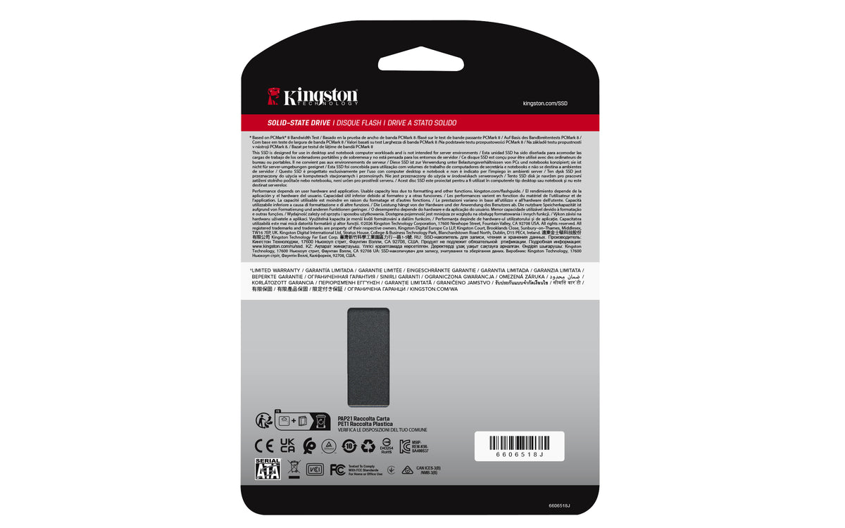 Kingston Technology A400 240 GB 2.5" Serial ATA III TLC