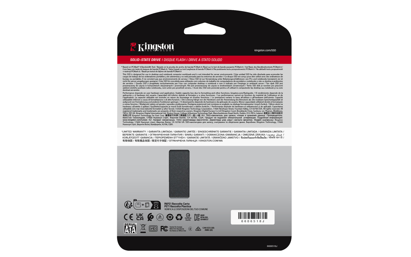 Kingston Technology A400 480 GB 2.5" Serial ATA III TLC
