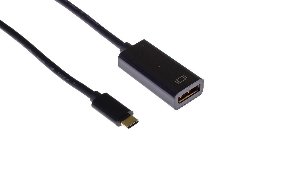 Mercodan PRO USB-C adapter, USB-C: Male - DisplayPort: Female, 0.15m, 4K@60Hz, ULTRA SOFT