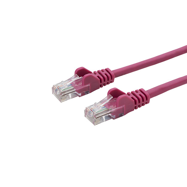 connektgear 5m RJ45 CAT5e UTP Stranded Flush Moulded Network Cable - 24AWG - Pink