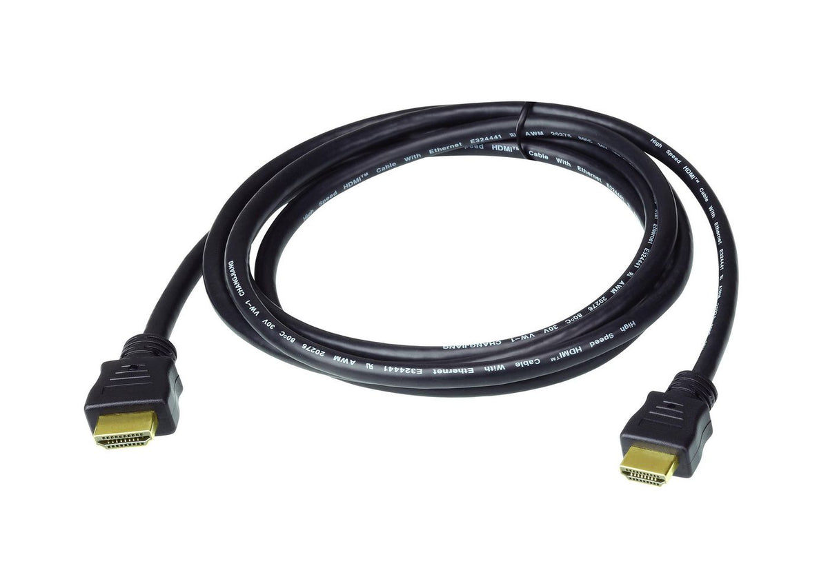 Aten High Speed HDMI Cable with Ethernet True 4K ( 4096X2160 @ 60Hz), 3 m HDMI Cable with Ethernet with Ethernet