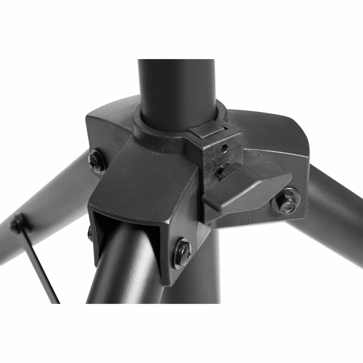 Manhattan Tripod Floor Mount for TV/Monitor/Projector/Laptop, For screens: 13" to 32", VESA compatibility: 75x75 and 100x100mm - check the dimensions of the four mounting holes on back of screen to ensure it fits, Max 15kg, Height Adjustable, Black, Brack