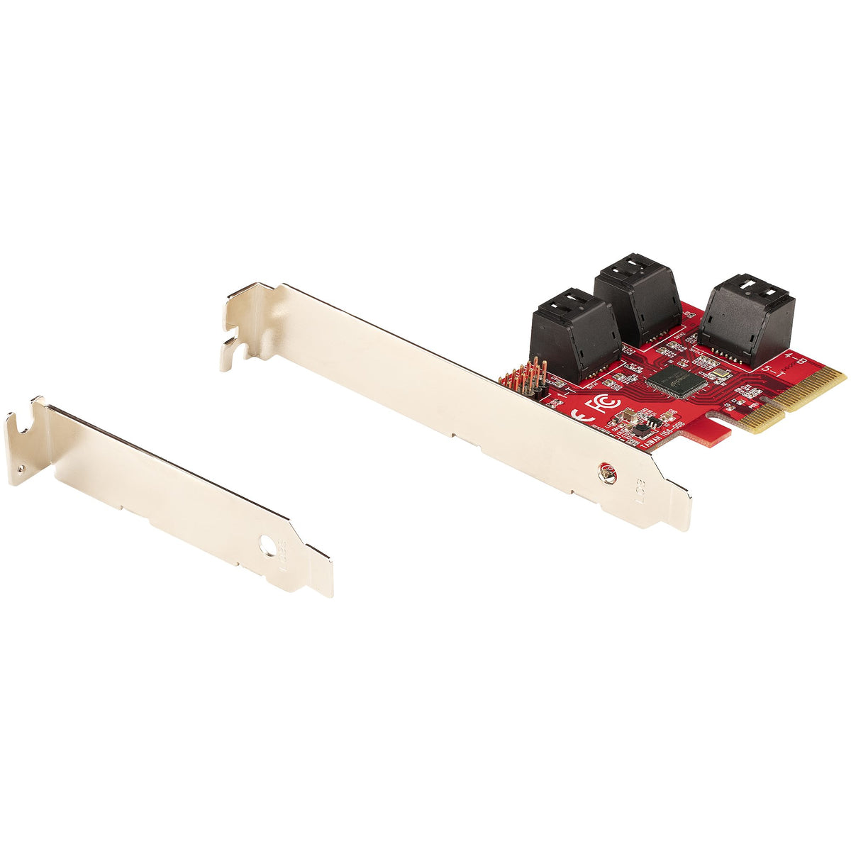 StarTech.com SATA PCIe Card - 2 Port PCIe SATA Expansion Card - 6Gbps - Full/Low Profile - PCI Express to SATA Adapter/Controller - ASM1061 Non-Raid - PCIe to SATA Converter - TAA