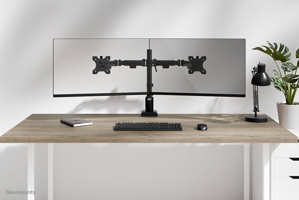 Neomounts DS60-600BL2 Monitor arm 10-32" - Quick-fix - 180°-stop