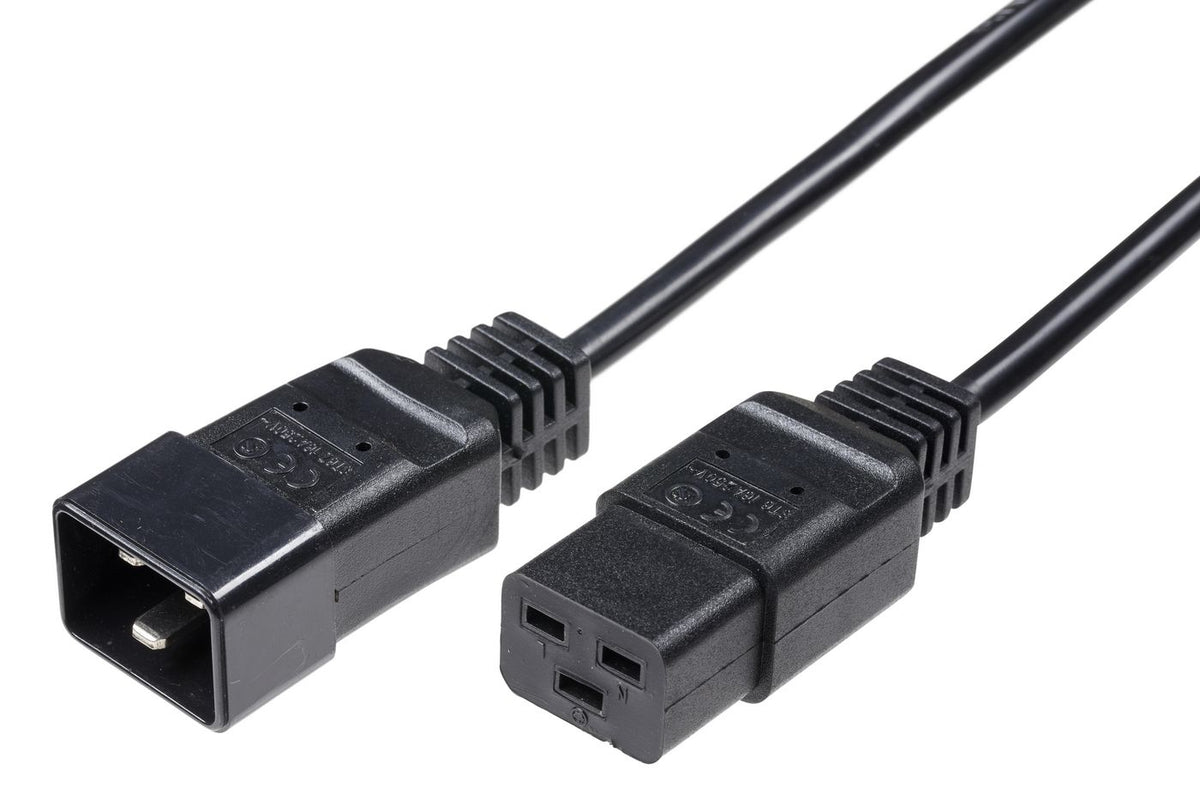 Microconnect PE141520 power cable Black 2 m C19 coupler C20 coupler